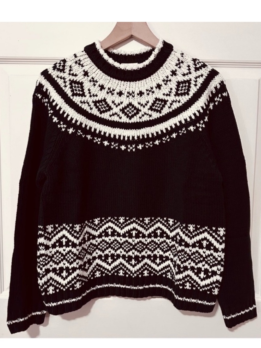 Hanna Andersson | Sweater | Soft Snow Sweater Black & White
